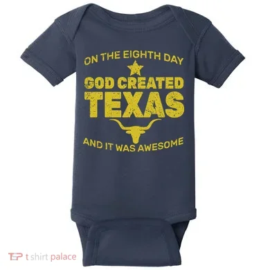 God Created Texas Baby Bodysuit