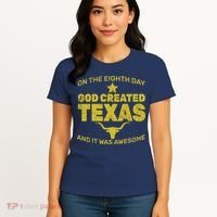 God Created Texas Women's T-Shirt thumb 4