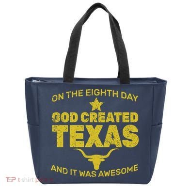 God Created Texas Tote Bag