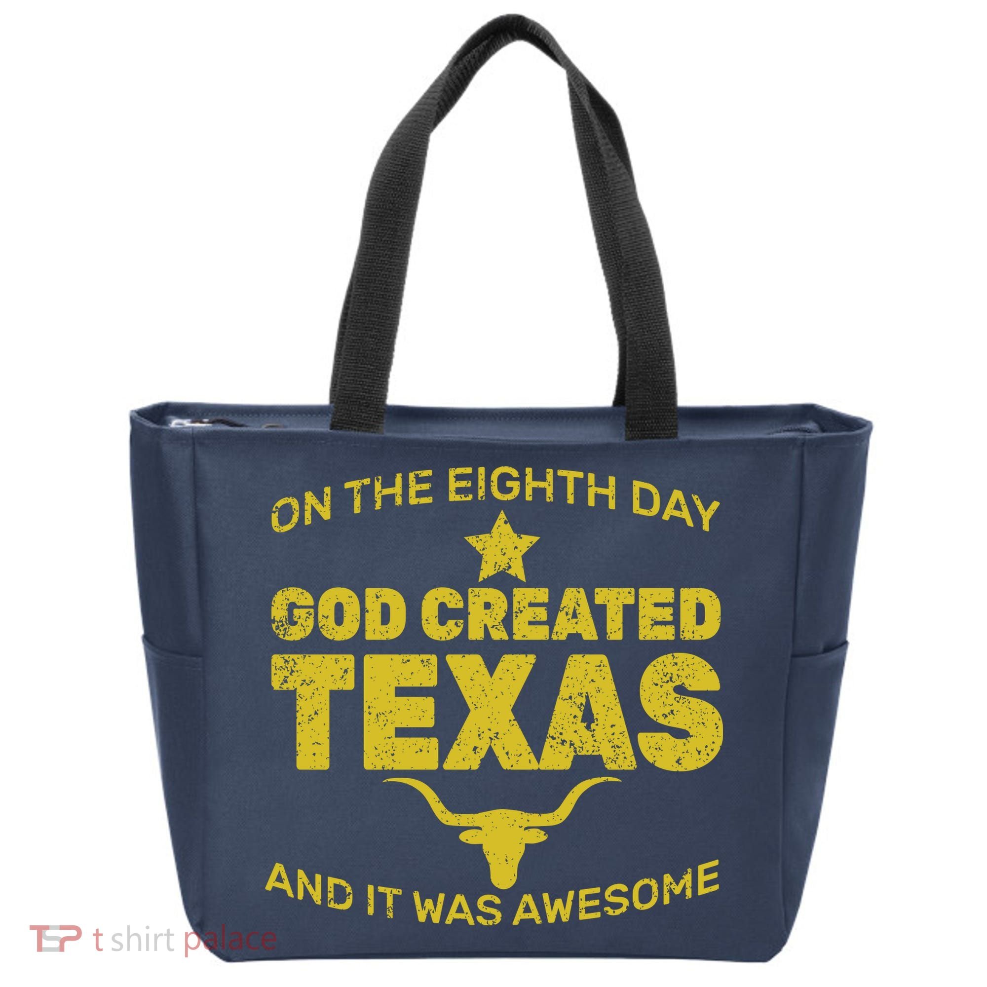 God Created Texas Tote Bag