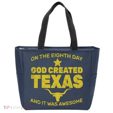God Created Texas Tote Bag