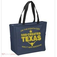 God Created Texas Tote Bag thumb 2