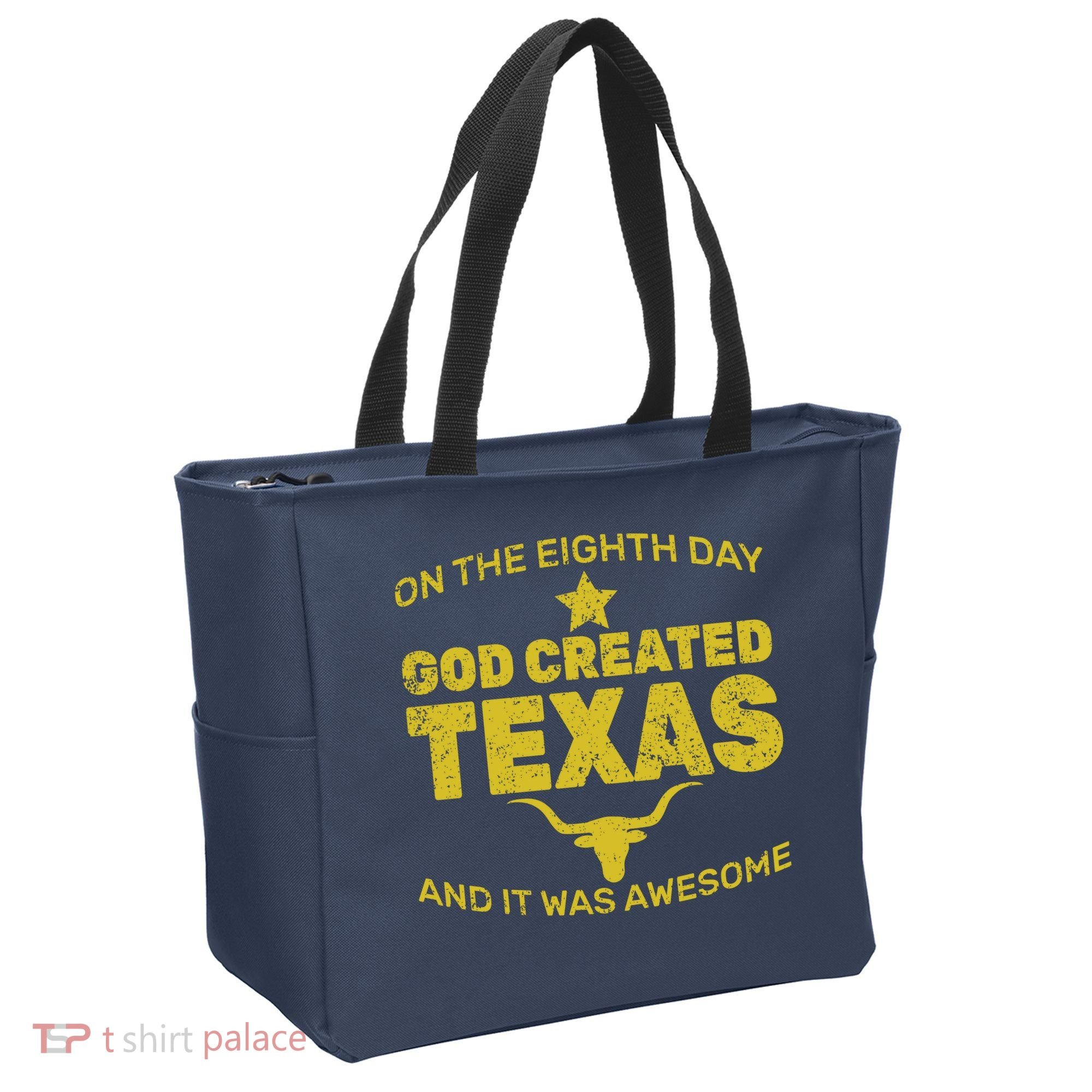 God Created Texas Tote Bag