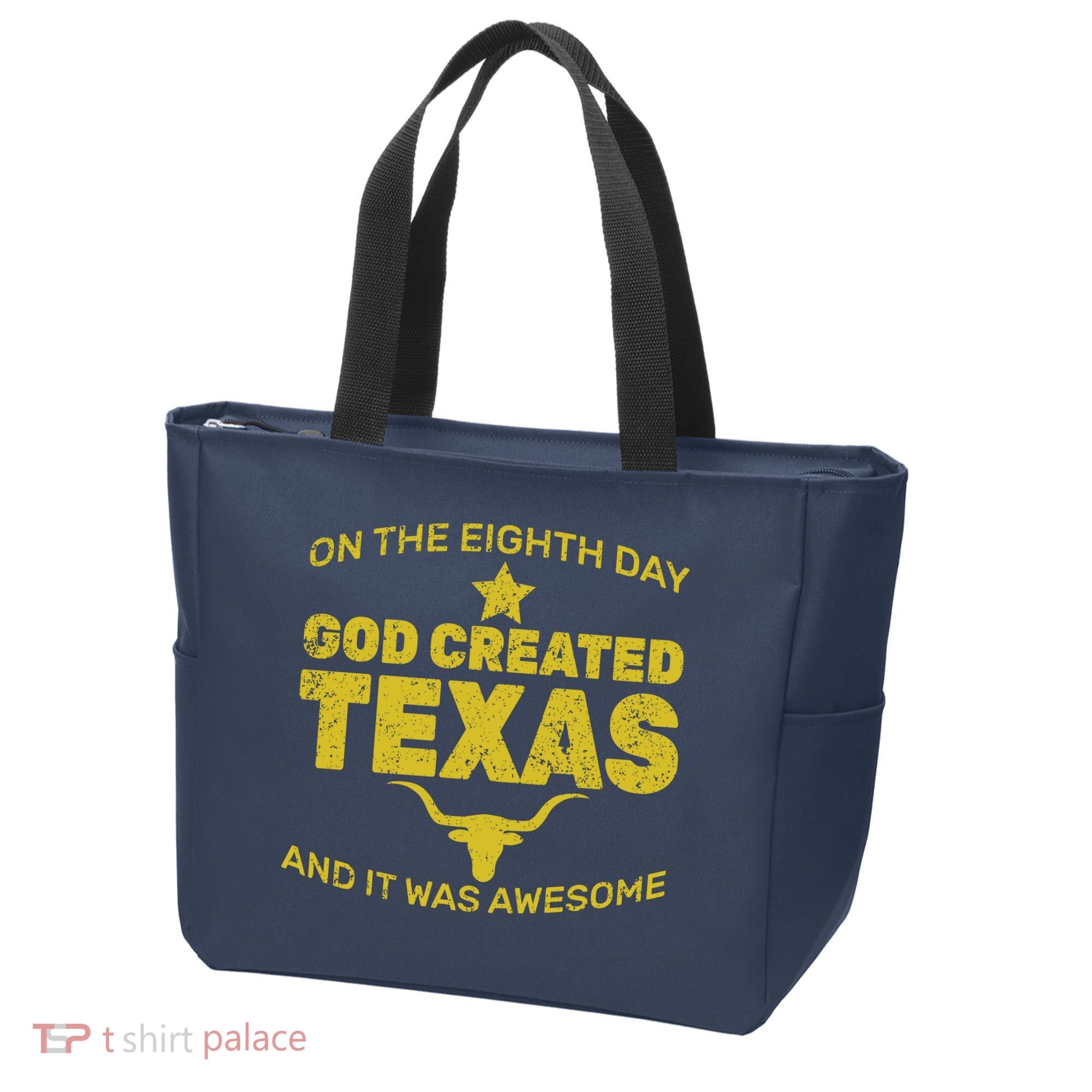 God Created Texas Tote Bag