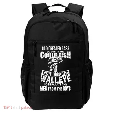 God Created Walleye Backpack