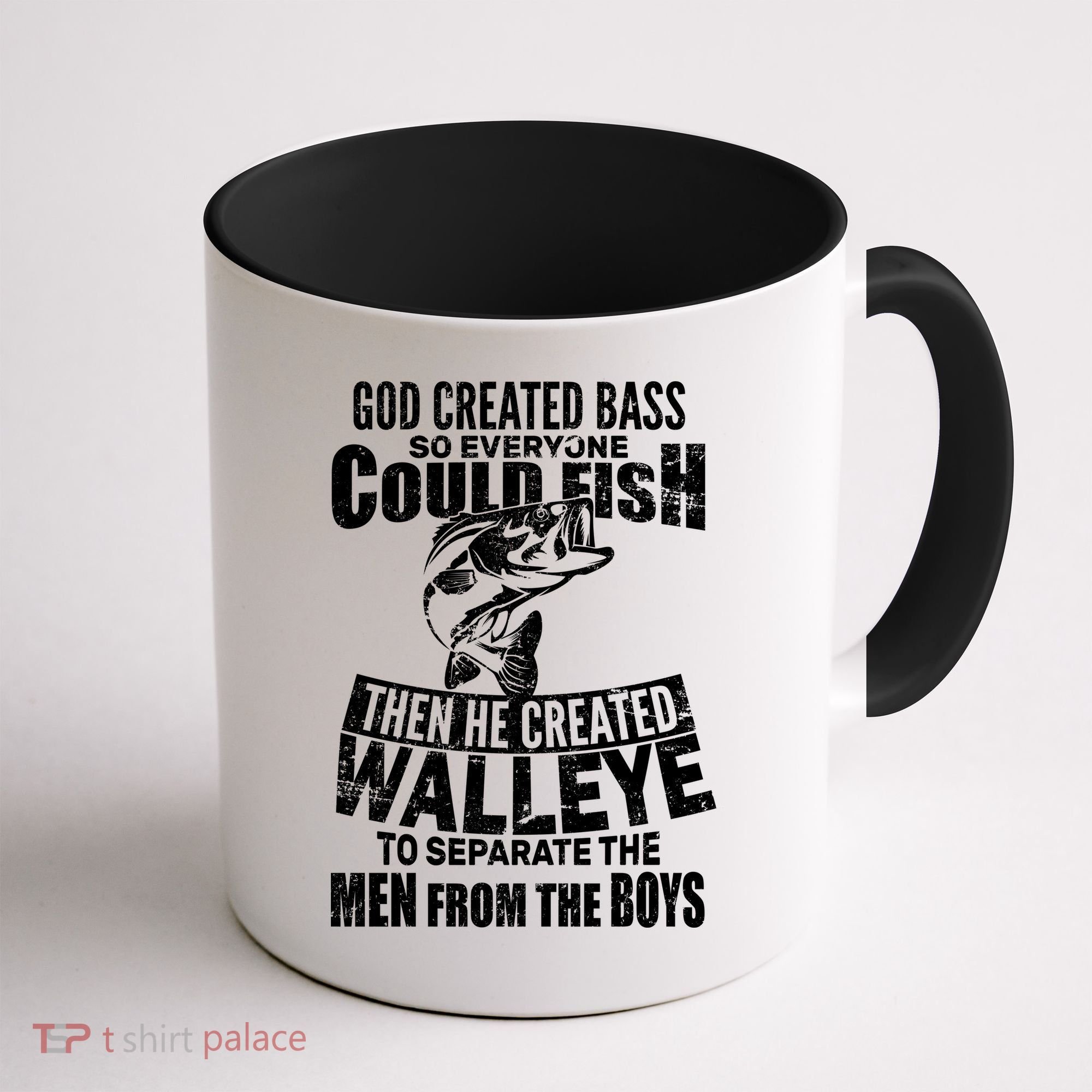God Created Walleye Coffee Mug