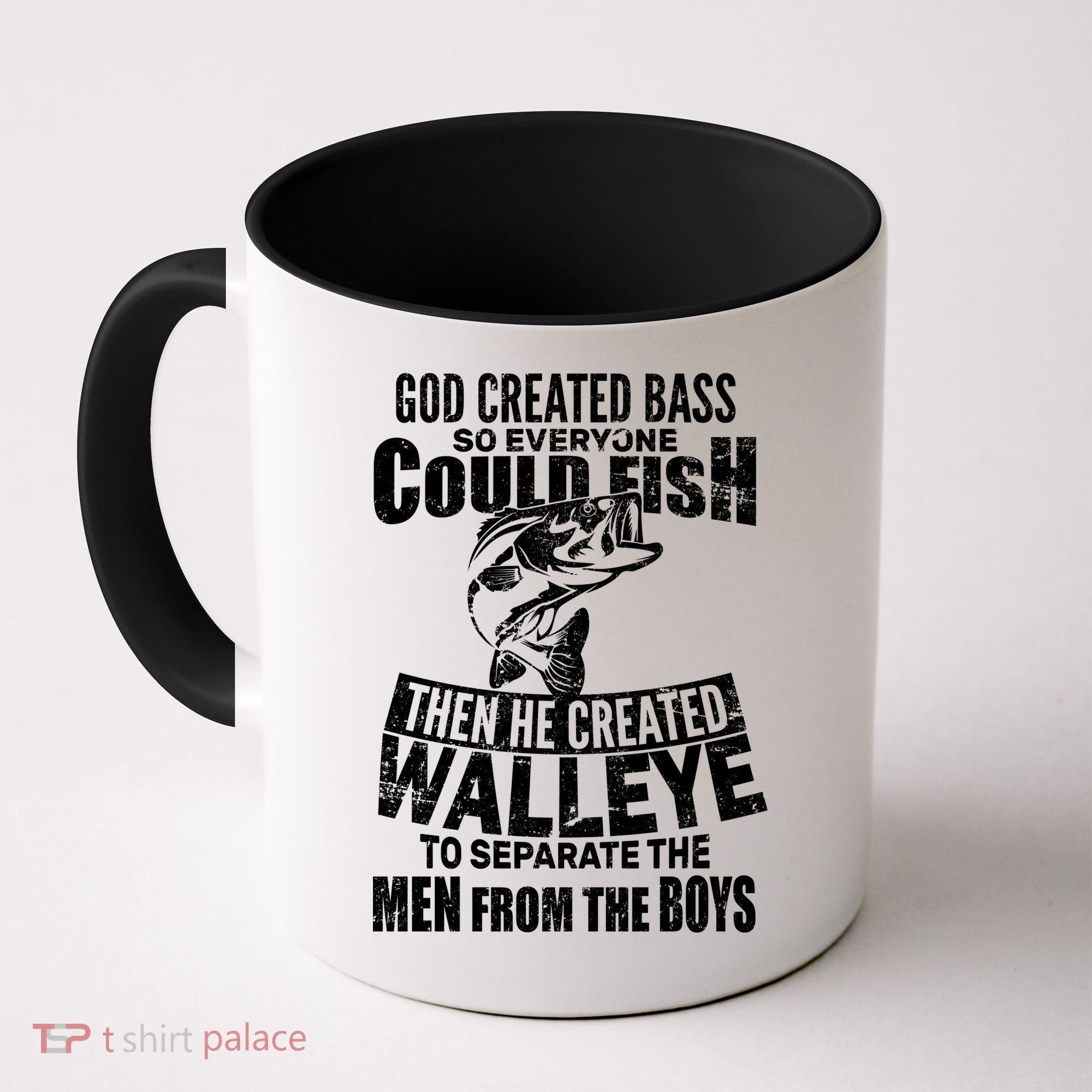 God Created Walleye Coffee Mug