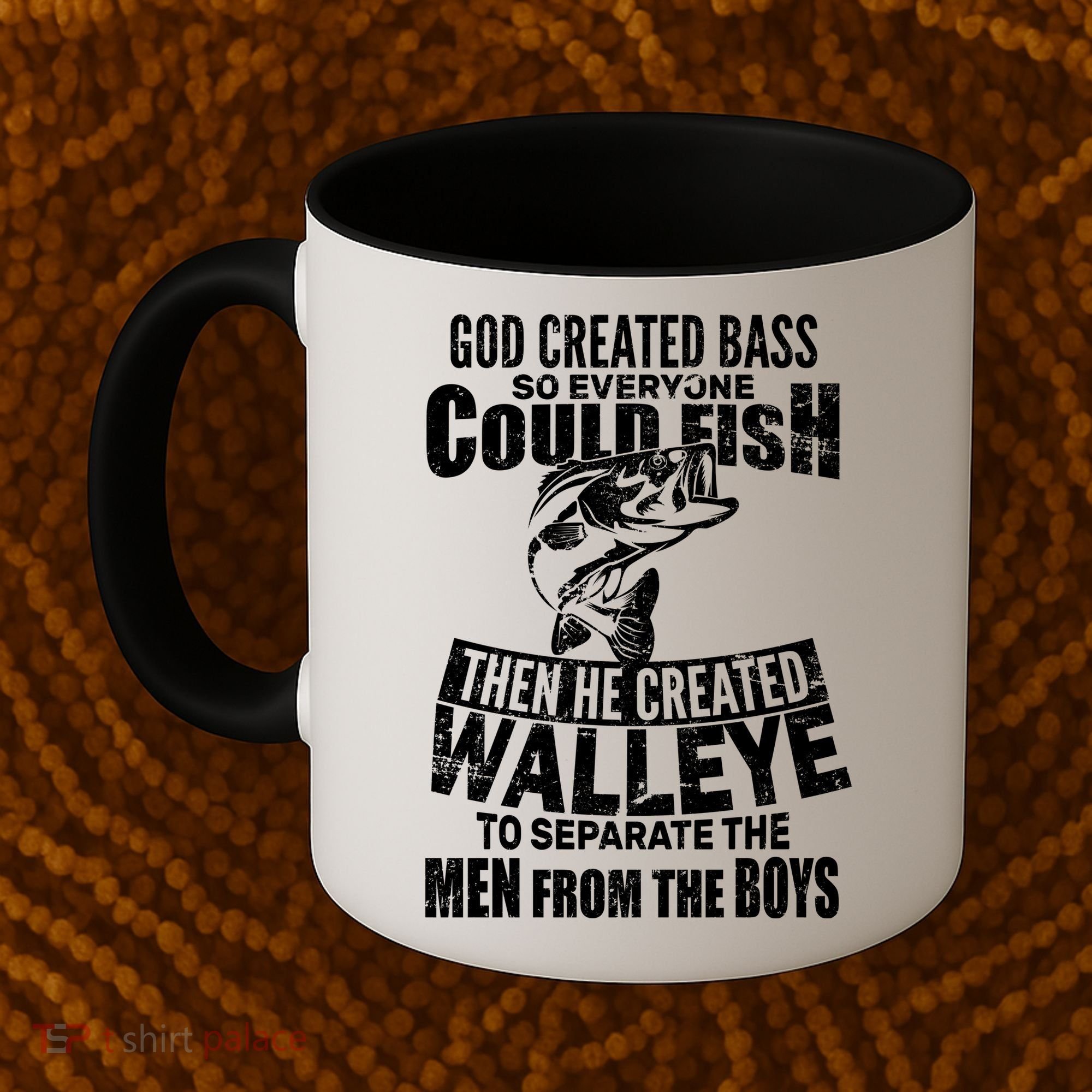 God Created Walleye Coffee Mug