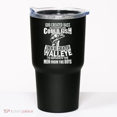 God Created Walleye Tumbler