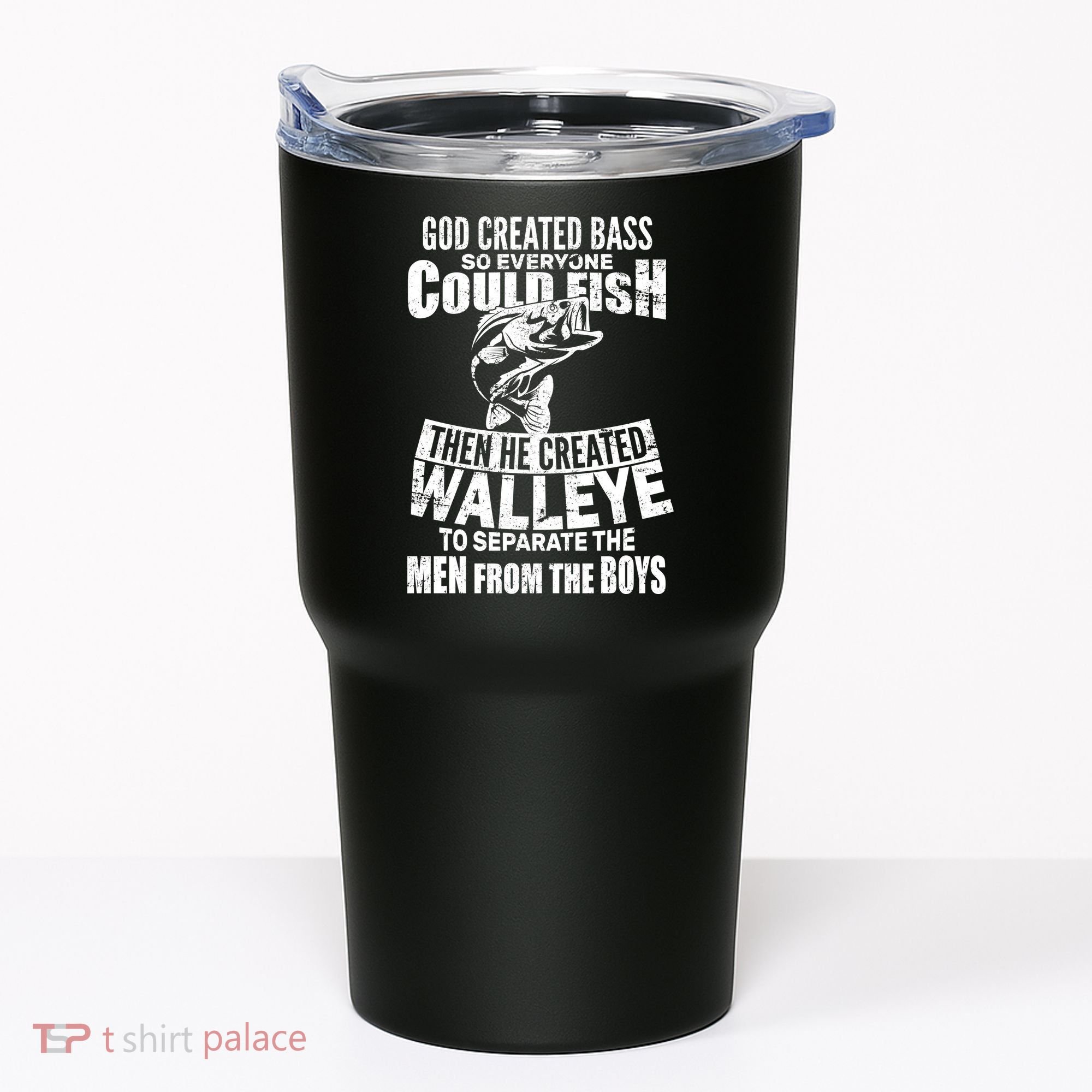 God Created Walleye Tumbler