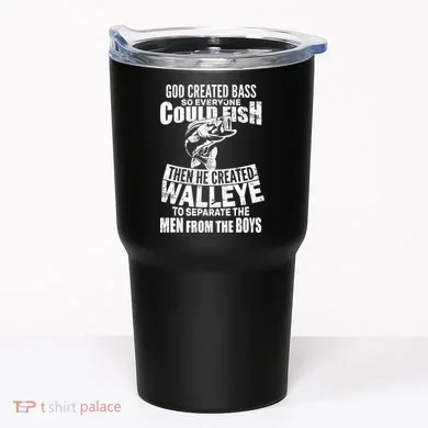 God Created Walleye Tumbler