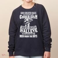 God Created Walleye Women's Sweatshirt thumb 0
