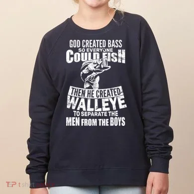 God Created Walleye Women's Sweatshirt