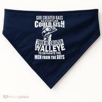 God Created Walleye USA-Made Doggie Bandana thumb 0