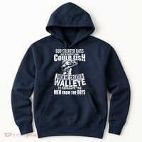 God Created Walleye Hoodie thumb 0
