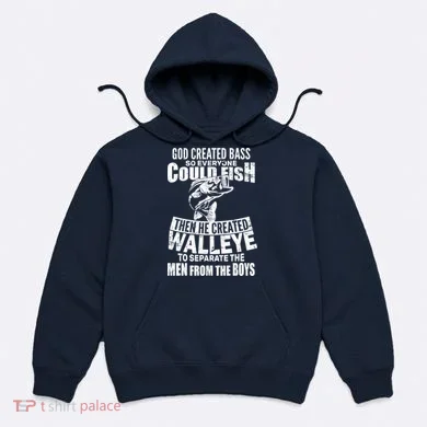 God Created Walleye Hoodie