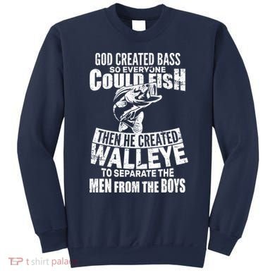 God Created Walleye Sweatshirt