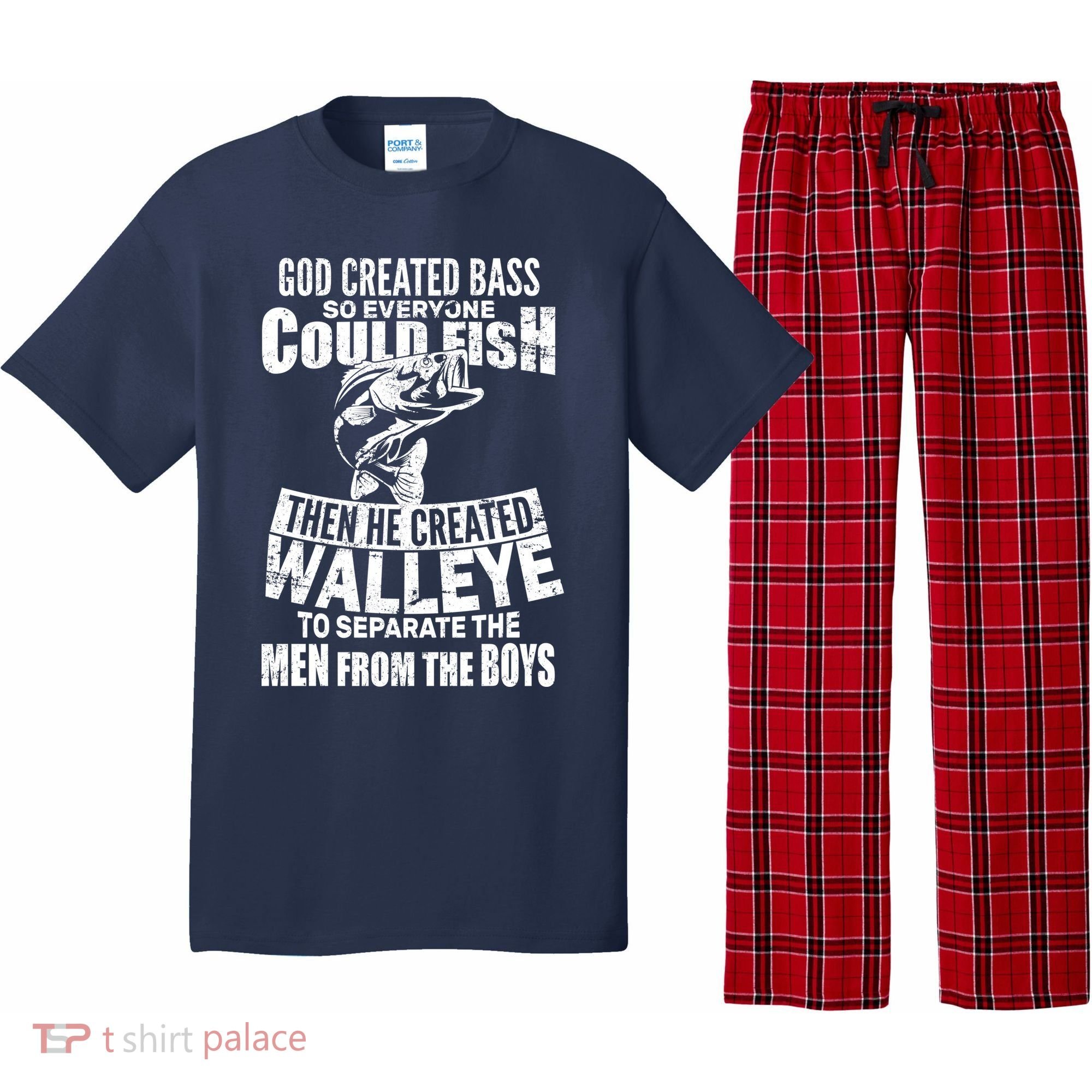 God Created Walleye Pajama Set