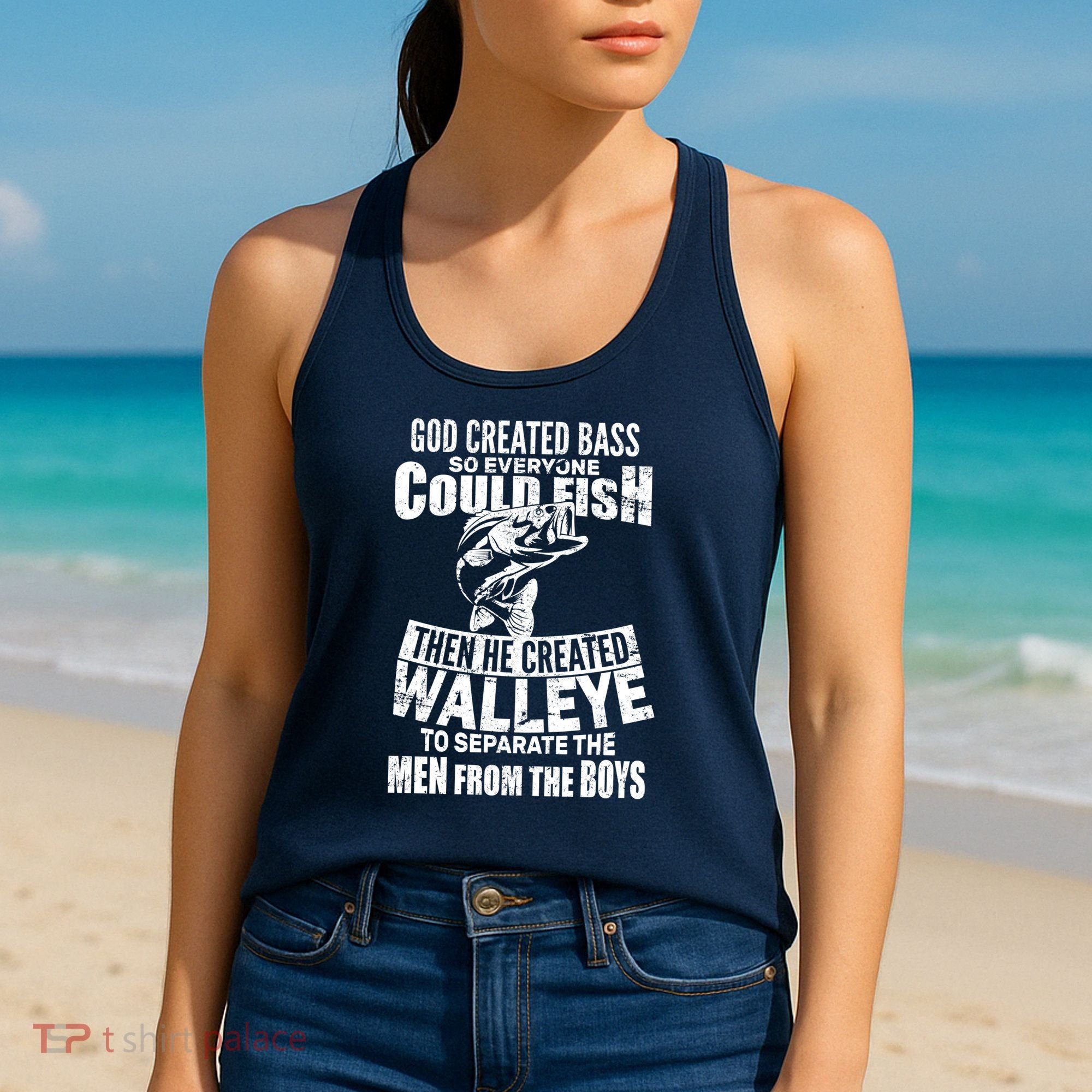 God Created Walleye Women's Tank Top