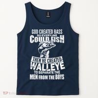 God Created Walleye Tank Top thumb 2