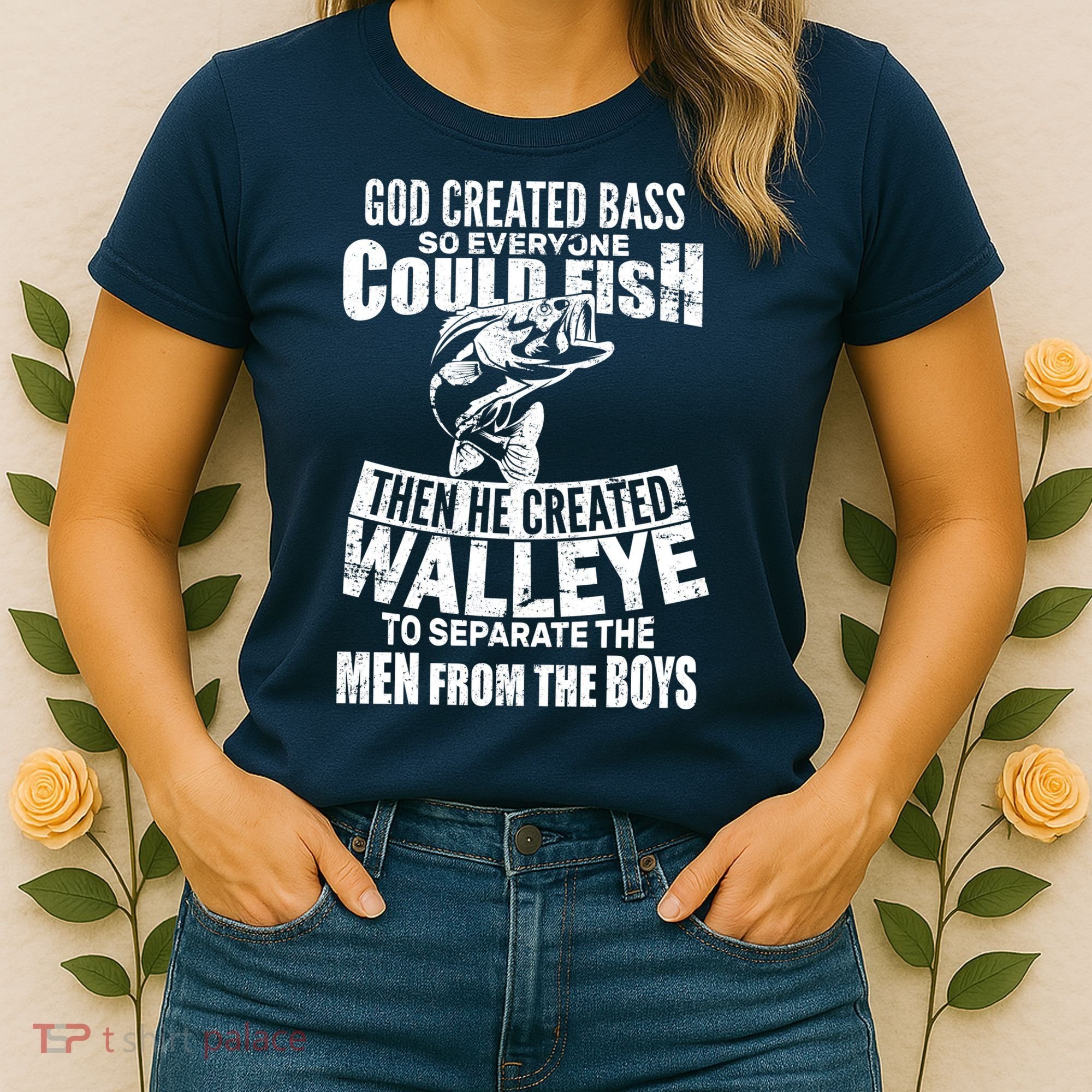 God Created Walleye Women's T-Shirt