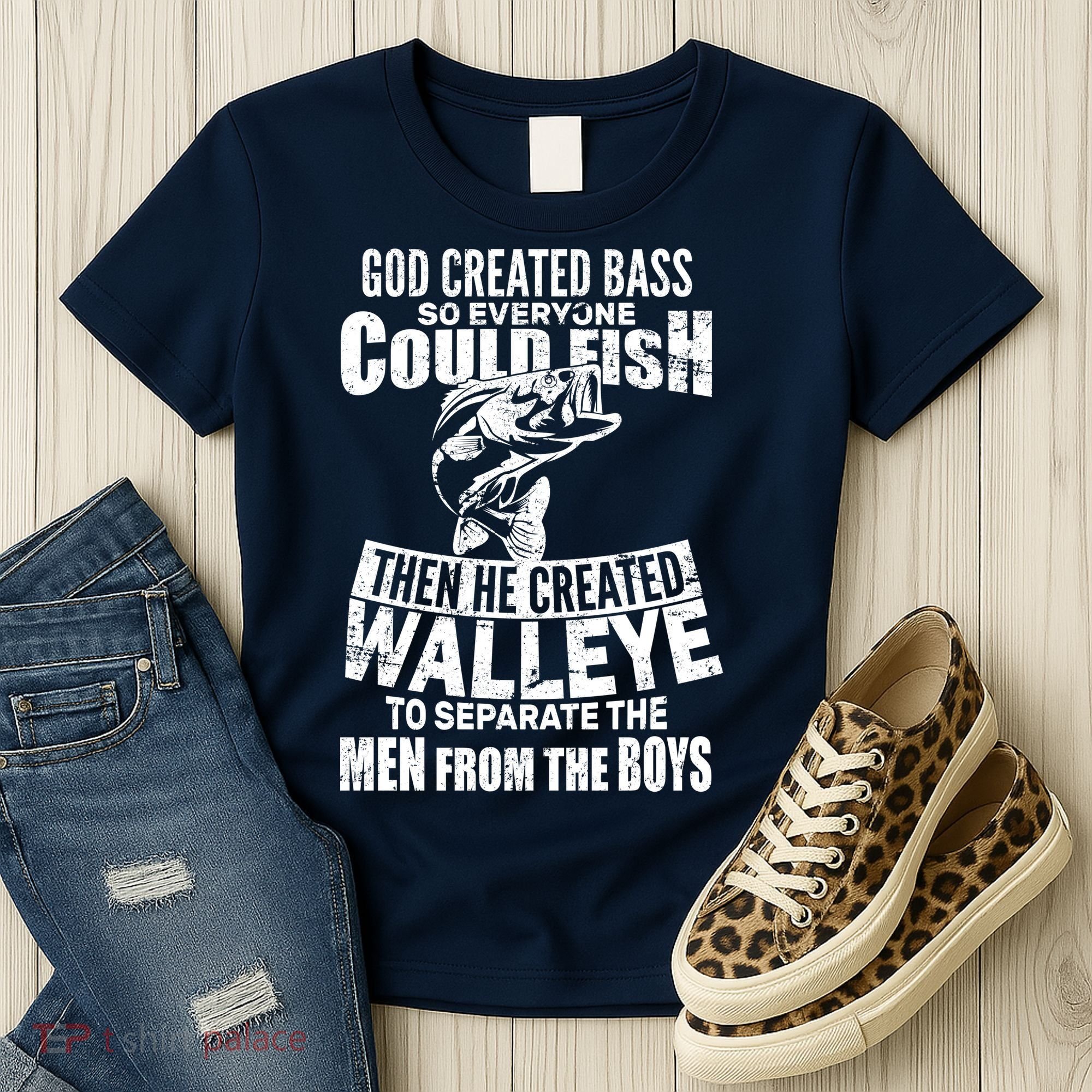 God Created Walleye Women's T-Shirt