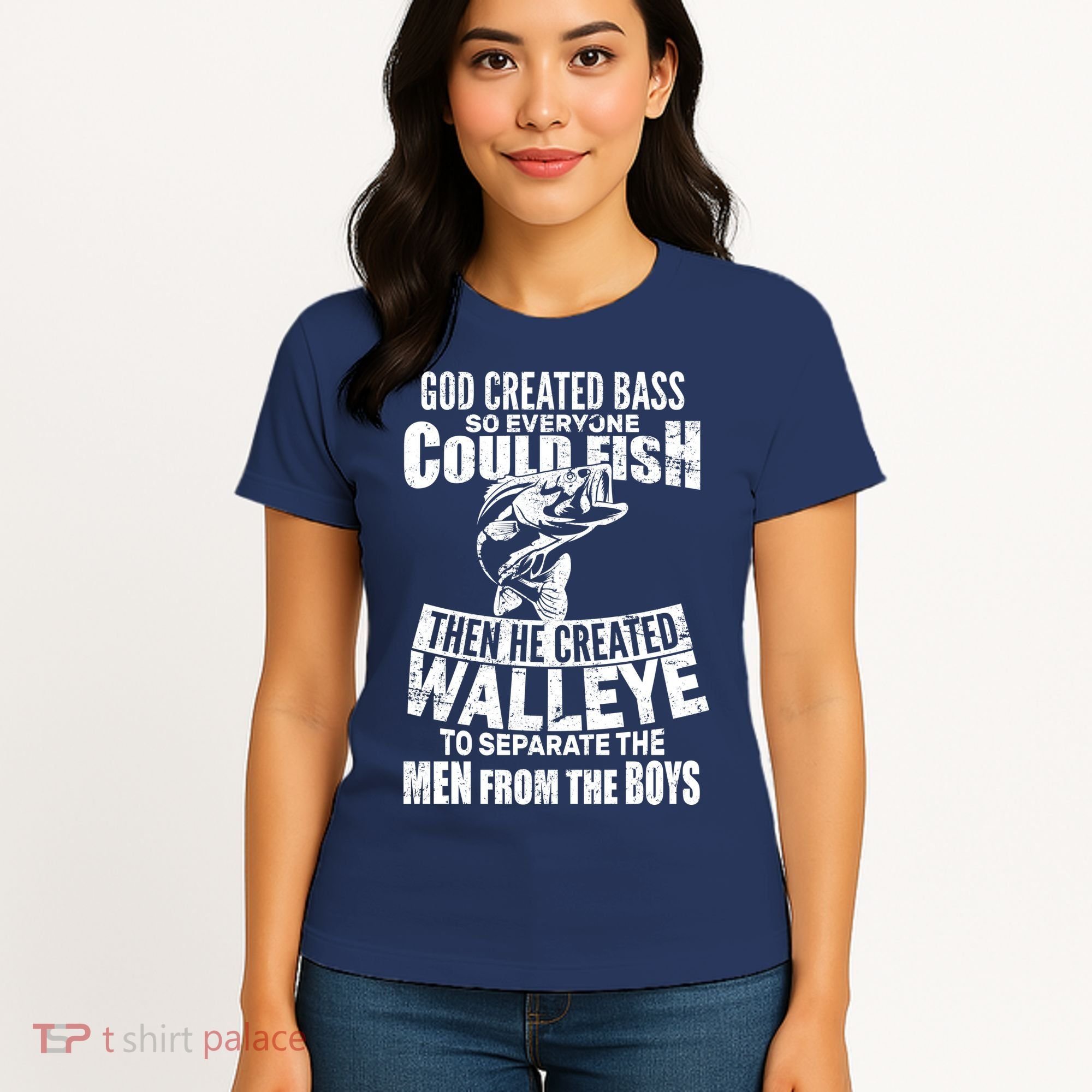 God Created Walleye Women's T-Shirt