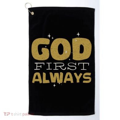 God First Always Golf Towel