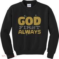 God First Always Kids Sweatshirt thumb 0