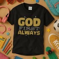 God First Always Kids T-Shirt thumb 3
