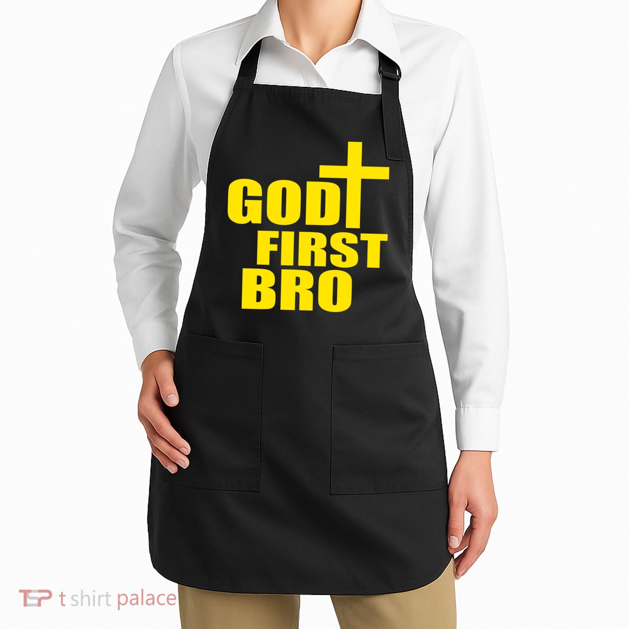 God First Bro Apron
