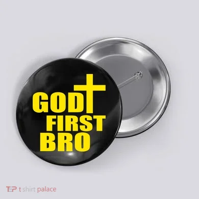 God First Bro Button