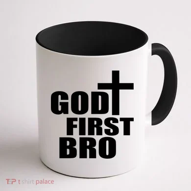 God First Bro Coffee Mug back