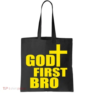 God First Bro Tote Bag
