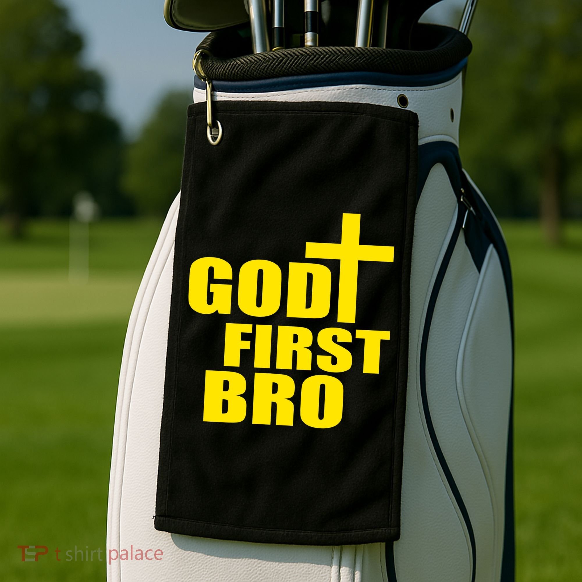 God First Bro Golf Towel