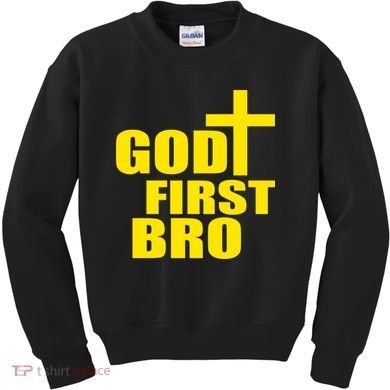 God First Bro Kids Sweatshirt