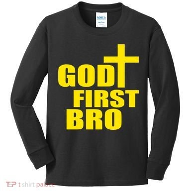 God First Bro Kids Long Sleeve Shirt