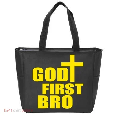 God First Bro Tote Bag