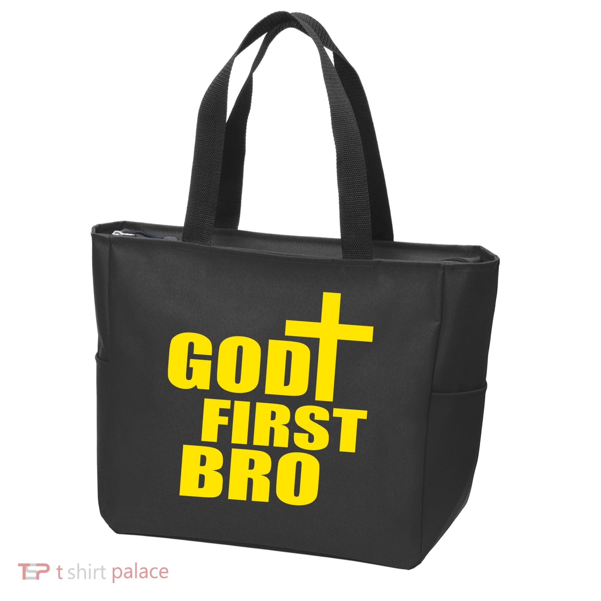 God First Bro Tote Bag