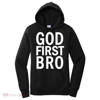 God First Bro Christian Women's Hoodie