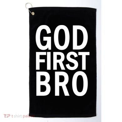 God First Bro Christian Golf Towel
