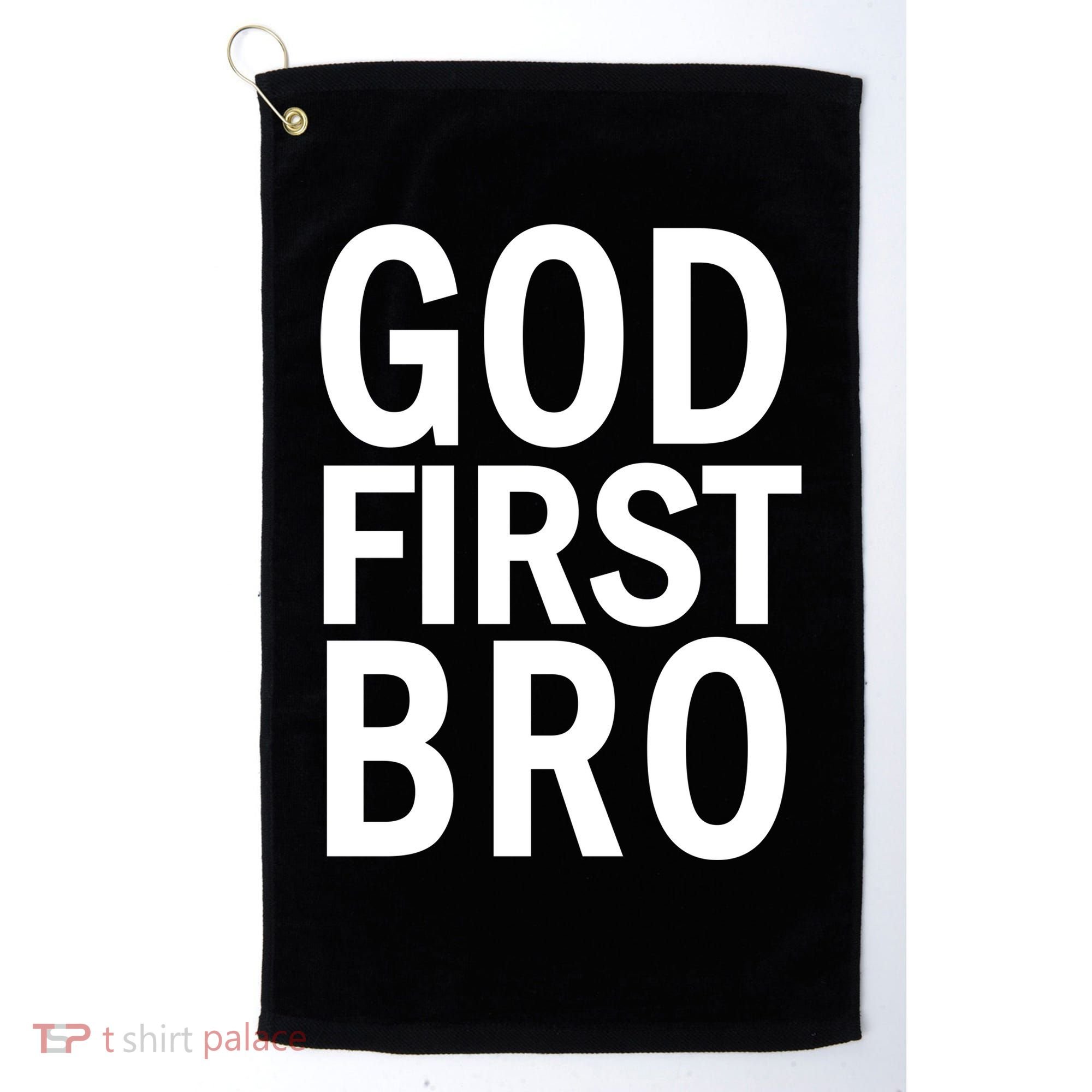 God First Bro Christian Golf Towel