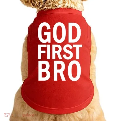 God First Bro Christian Doggie Tank