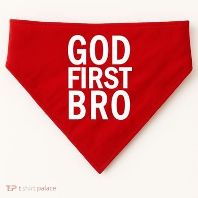 God First Bro Christian USA-Made Doggie Bandana