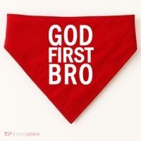 God First Bro Christian USA-Made Doggie Bandana thumb 0
