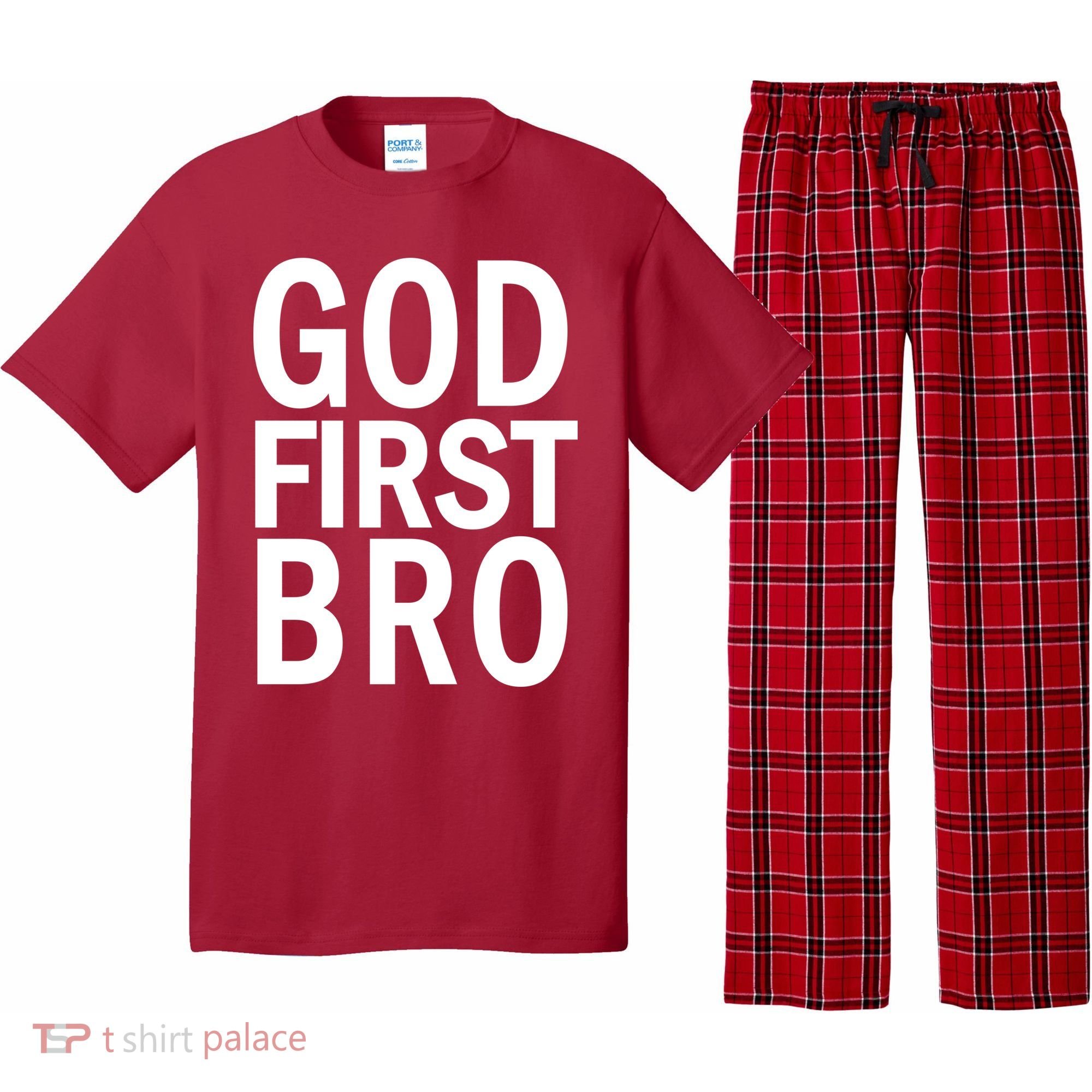 God First Bro Christian Pajama Set
