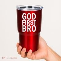 God First Bro Christian Tumbler thumb 2