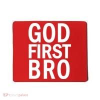 God First Bro Christian Mousepad thumb 0
