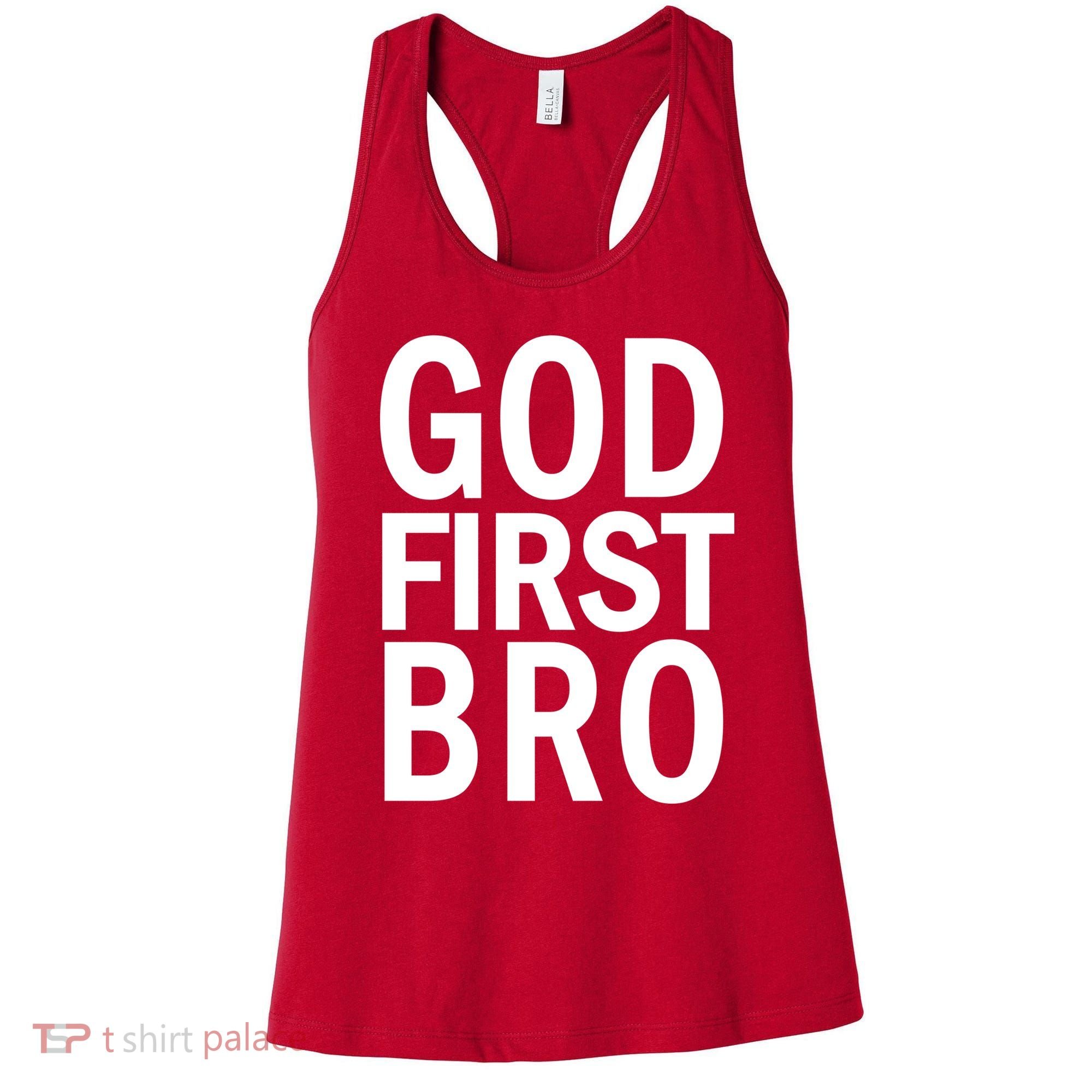 God First Bro Christian Women's Tank Top