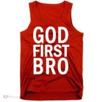 God First Bro Christian Tank Top thumb 0